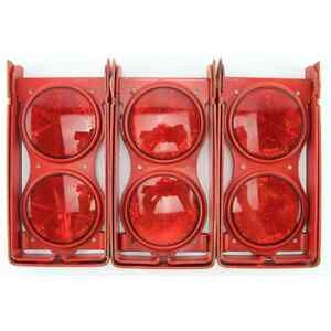 Vintage Box of Red Emergency Roadside Folding Reflectors Flameless Flares